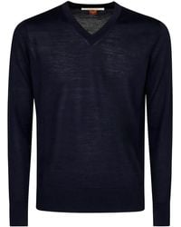 Alpha Industries - V-Neck Wool Sweater - Lyst
