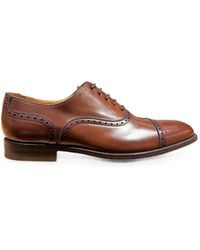Calce - Brogue-Detail Leather Oxford Shoes - Lyst