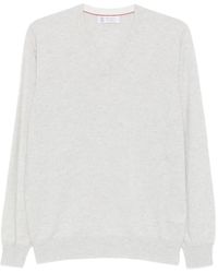 Brunello Cucinelli - Trui Met V-Hals - Lyst