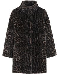 Apparis - Abrigo con estampado de leopardo - Lyst