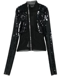 Rick Owens - Gary Sequin Mesh Jacket - Lyst