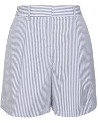Twp - Henry St Striped Pleated Shorts - Lyst