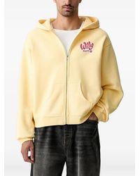 Willy Chavarria - Logo-Print Zip-Up Hoodie - Lyst