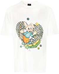 PS by Paul Smith - T-Shirt mit Hasen-Print - Lyst