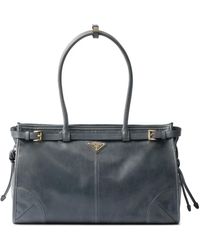Prada - Bonnie Große Handtasche Aus Leder - Lyst