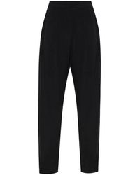 Emporio Armani - Pleated Straight-Leg Trousers - Lyst