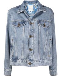 Sandro Jean and denim jackets for Women - Up to 59% off | Lyst