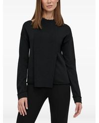 Liviana Conti - Sweatshirt mit geripptem Einsatz - Lyst