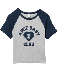AAPE BY A BATHING AP - Apee Heart Logo Raglan-Sleeve T-Shirt - Lyst