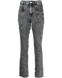 Isabel Marant - Jeans skinny con design a inserti - Lyst
