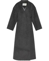 Entire studios - V-Neck Wool Coat - Lyst