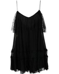Nissa - Sleeveless Silk Mini Dress - Lyst
