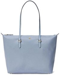 Ralph Lauren - Medium Keaton Logo-Plaque Tote Bag - Lyst