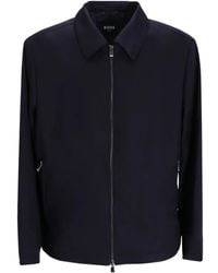 BOSS - Virgin-Wool Jacket - Lyst