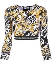 Versace - Top With Logo - Lyst