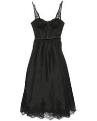 Zimmermann - Valiant Silk And Linen Midi Dress - Lyst