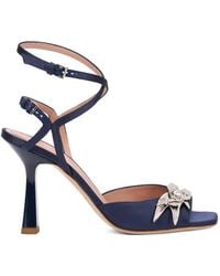 Alberta Ferretti - Crystal-Embellished Sandals - Lyst