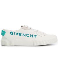 givenchy chain tennis light low sneakers in canvas