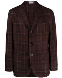 Boglioli - Plaid-check Single-breasted Blazer - Lyst