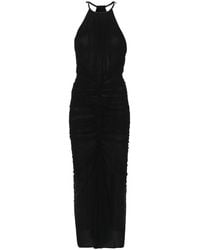 Mugler - Halterneck Midi Dress - Lyst