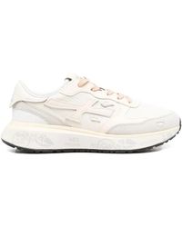 Premiata - Leather-Panel Sneakers - Lyst