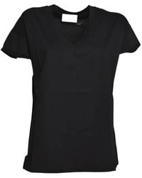 SOLOTRE - T-Shirt À Col V - Lyst