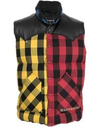 Mastermind Japan - Geruite Bodywarmer - Lyst