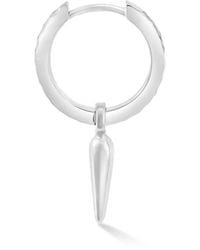 Dower & Hall - Raindrop Hammered Single Hoop - Lyst