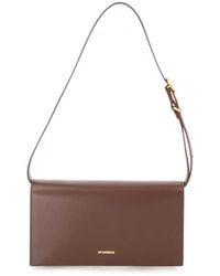 Jil Sander - All Day Leather Crossbody Bag - Lyst