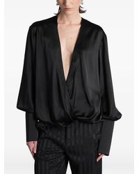 BATAKOVIC Belgrade - Wrap-Design Blouse - Lyst