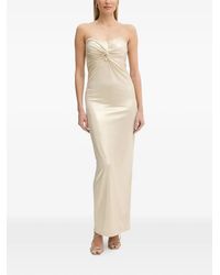 Fracomina - Knot-Detail Maxi Dress - Lyst