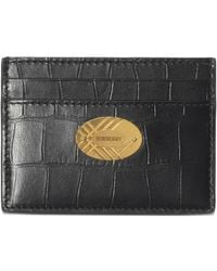 Burberry - Cotswolds Crocodile-Effect Logo Wallet - Lyst