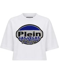 Philipp Plein - Crop T-Shirt Las Vegas Racing - Lyst