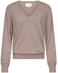 Loulou de Saison - Julio Kasjmier Trui Met V-Hals - Lyst