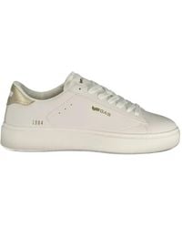 Gas - Logo-Print Panelled Sneakers - Lyst