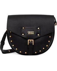 DKNY - Payton Stud-Embellished Shoulder Bag - Lyst