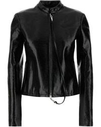 Courreges - Vinyl Biker Jacket - Lyst