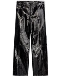 Dries Van Noten - Loose Leather Pants - Lyst