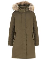 Woolrich - Fur-Trimmed Hooded Parka - Lyst