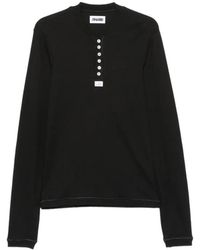 Magliano - Henley-Neck Long-Sleeve T-Shirt - Lyst