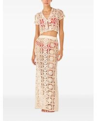 Palmacea - Atenas Crochet Maxi Skirt - Lyst