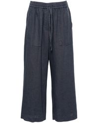 Bimba Y Lola - Drawstring-waist Linen Wide-leg Trousers - Lyst