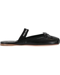 Miu Miu - Bow-Detail Mules - Lyst