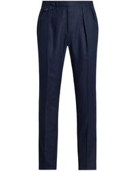 Polo Ralph Lauren - Pleat-detail Linen Trousers - Lyst