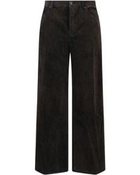 FRAME - Tailored Trousers With Mid-Rise Waist - Lyst