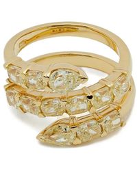 Jewels Aficionado - 18K Diamond Twist Ring - Lyst