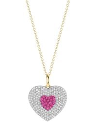 Phillips House - Infinity Heartbeat Sapphire And Diamond Necklace - Lyst