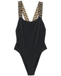 Versace - Greca-Strap Swimsuit - Lyst