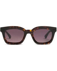 PETER AND MAY - Velveteen Tortoiseshell-Effect Sunglasses - Lyst
