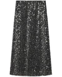Isabel Marant - Nejany Sequin-Embellished Midi Skirt - Lyst